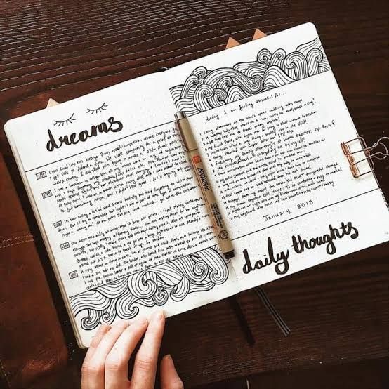 Dream journal with a clean, screen-free tracking layout