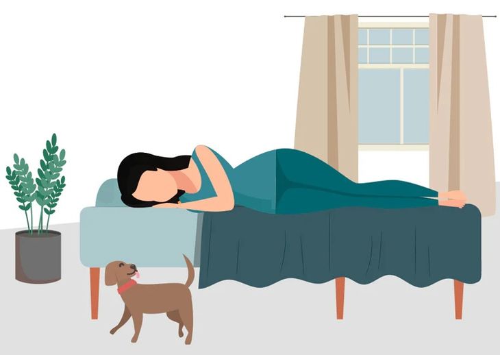 Optimal side sleeping alignment guide